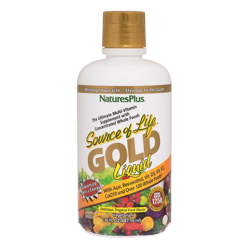 Nature's Plus Source of Life Gold Liquid 887ml Tropical Fruit