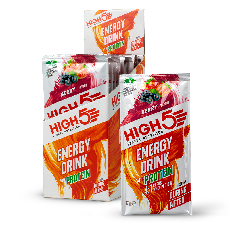 HIGH5 Energy Drink With Protein Sachets 12 x 47g